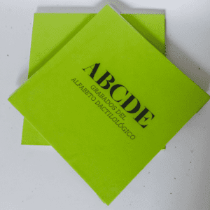 ABCDE Grabados del Alfabeto Dactilológico