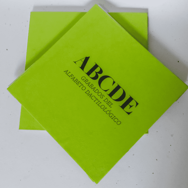 ABCDE Grabados del Alfabeto Dactilológico